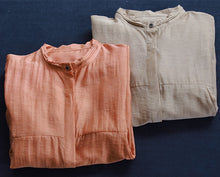 Load image into Gallery viewer, Women Loose Orange And Khaki Dresses For Summer Q25041