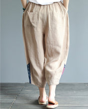 Load image into Gallery viewer, Women Summer Loose Cotton Linen Casual Pants Simple Harem Trousers K20051