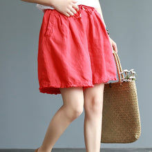 Load image into Gallery viewer, Women Pure Color Casual Shorts Summer Cotton Linen Short Pants K20052