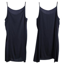 Load image into Gallery viewer, Women Vintage Loose Silk Loose Dresses Summer Blue Outfits Q28058