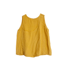 Load image into Gallery viewer, Summer Casual Yellow And Beige Vest Women Loose Cool Tank Top T9413
