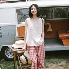 Load image into Gallery viewer, Summer Casual Yellow And Beige Vest Women Loose Cool Tank Top T9413