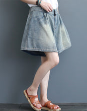 Load image into Gallery viewer, Summer Blue Casual Denim Shorts Women Loose Cowboy Short Pants K3060