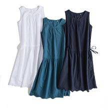 Load image into Gallery viewer, Women Casual Drawing Cotton Sundresses Summer Cool Clothes Q18063