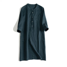 Load image into Gallery viewer, Simple Button Down Linen Dresses Women