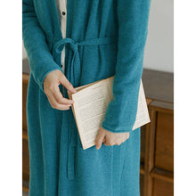 Load image into Gallery viewer, Women Wool Cardigan Sweater, Knit Open Front Cardigan, Oversized Long Sweater