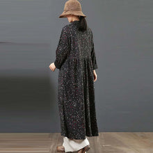 Load image into Gallery viewer, Women's Warm Loose Retro Floral Dress