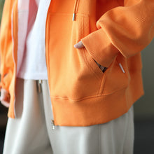 Load image into Gallery viewer, Cotton Womens Coats, Black Petite Coats, Casual Hooded Jacket