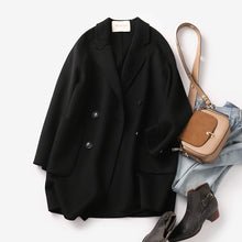 Load image into Gallery viewer, Wool Loose Trench, Winter Coat Women, Autumn Winter Outerwear