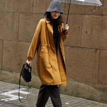 Load image into Gallery viewer, Cotton Ladies Long Coats, Winter Trench Outerwear, Women's Button up Trench