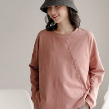 Load image into Gallery viewer, Long Sleeve Shirt for Women, Casual Tops for Women, Loose Cotton Shirt
