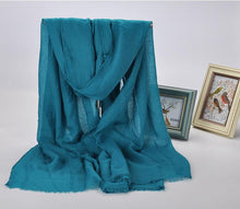 Load image into Gallery viewer, Cotton Linen Vintage Long Shawl Women Scarf Fashion Accessories E1401A - FantasyLinen