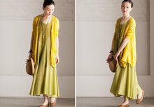 Load image into Gallery viewer, Summer Cotton Patchwork Dress Maxi Loose Long Dress Sleeveless Clothes Women's Dress - FantasyLinen