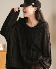 Load image into Gallery viewer, Casual Knitted Sweater, Hoodies for Women, Cropped Hoodie