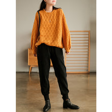 Load image into Gallery viewer, Women Pullover Sweater Crew-neck Sweatshirt, White Tops for Women