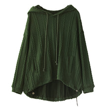 Load image into Gallery viewer, Casual Knitted Sweater, Hoodies for Women, Cropped Hoodie