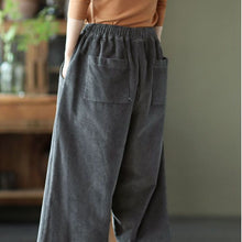 Load image into Gallery viewer, Pocket Wide Leg Pants, Cotton Pants for Women, Loose Women Trousers
