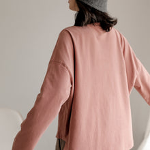 Load image into Gallery viewer, Long Sleeve Shirt for Women, Casual Tops for Women, Loose Cotton Shirt