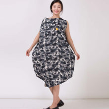 Load image into Gallery viewer, Women's Irregularity Linen Printed Dresses