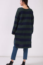 Load image into Gallery viewer, Women Loose Plus Size Striped Sweater