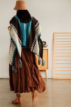 Load image into Gallery viewer, Bohemia Shawl for Women, Loose Crochet Shawl, Casual Red Shawl