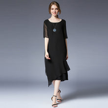 Load image into Gallery viewer, Plus Summer Irregular Loose Dresses Women Casual Clothes 6937