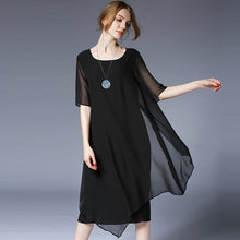 Load image into Gallery viewer, Plus Summer Irregular Loose Dresses Women Casual Clothes 6937
