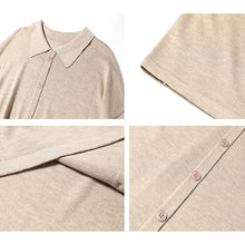 Load image into Gallery viewer, Winter Long Sleeve Dress, Wool Dresses for Women, Causal Long Button Up Dress