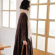 Load image into Gallery viewer, Loose Dresses for Women, Casual Winter Dress, Blue Midi Dress