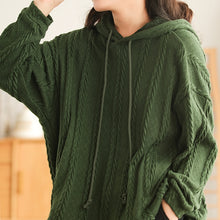 Load image into Gallery viewer, Casual Knitted Sweater, Hoodies for Women, Cropped Hoodie