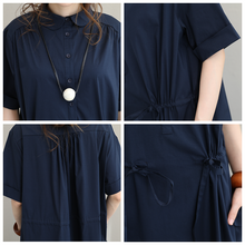 Load image into Gallery viewer, Fashion Fitted Long Shirt Dresses Women Casual Clothes Q1201
