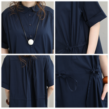 Load image into Gallery viewer, Fashion Fitted Long Shirt Dresses Women Casual Clothes Q1201