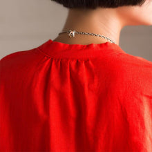 Load image into Gallery viewer, Art Casual Loose Big Size Long Linen Dress Shirt Women Tops C8923A - FantasyLinen