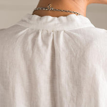 Load image into Gallery viewer, Art Casual Loose Big Size Long Linen Dress Shirt Women Tops C8923A - FantasyLinen