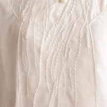 Load image into Gallery viewer, Art Embroidered White Simple Long Dress Summer Women Dress Q295A - FantasyLinen