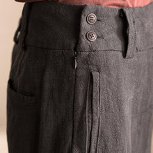 Load image into Gallery viewer, Gray Art Causal Cotton Linen Trousers Women Clothes K2237A - FantasyLinen