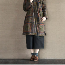 Load image into Gallery viewer, Black Culottes Wide-legged Pants Causel Women Clothes - FantasyLinen