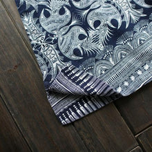 Load image into Gallery viewer, Blue Flower Vintage Dress Women Tops Q1627A - FantasyLinen