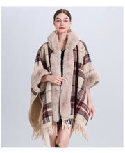 Load image into Gallery viewer, Warm Causel Women Wrap Cape Winter Coats