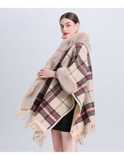 Load image into Gallery viewer, Warm Causel Women Wrap Cape Winter Coats