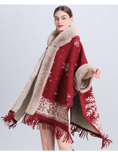 Load image into Gallery viewer, Warm Causel Women Wrap Cape Winter Coats