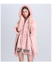 Load image into Gallery viewer, Warm Causel Women Wrap Cape Winter Coats