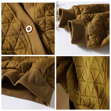 Load image into Gallery viewer, Casual Women's Coats, Cotton Black Cardigan, Drop Shoulder Cardigan