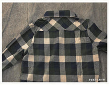 Load image into Gallery viewer, Green Check Cotton Shirt Women Tops Fashion Clothes LR891 - FantasyLinen