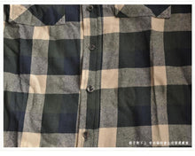 Load image into Gallery viewer, Green Check Cotton Shirt Women Tops Fashion Clothes LR891 - FantasyLinen