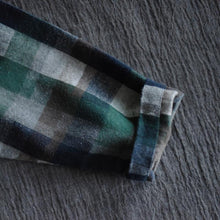 Load image into Gallery viewer, Green Square Maxi Size Dress Plus Size Fashion Women Clothes - FantasyLinen