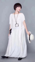 Load image into Gallery viewer, Elegance White Casual Loose Fitting Maxi Dresses For Women
