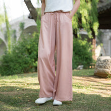 Load image into Gallery viewer, Wide Leg Linen Pants Summer Linen Pants For Women FantasyLinen