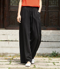Load image into Gallery viewer, Wide Leg Linen Pants Summer Linen Pants For Women FantasyLinen