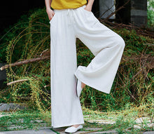 Load image into Gallery viewer, Wide Leg Linen Pants Summer Linen Pants For Women FantasyLinen